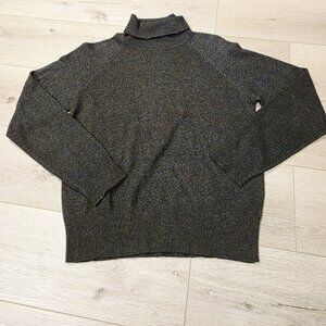 Vtg Casual Corner Long Sleeve Silk Cashmere Blend Gray Sz Lg Sweater